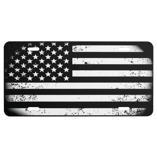 North Carolina Distressed Flag License Plate